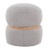 LumiSource Cinch Pouf Ottoman Natural Fabric - 2 of 4