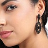 SOHI Women's Onyx Black Crystal Hanging Eye Drop Earrings - 4 of 4