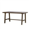 GDFStudio Florian 59" Outdoor Acacia Wood Dining Table - 2 of 4