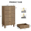 5-Drawer Dresser with Vintage Floral Pattern, Chest of Drawer for Bedroom, Living Room and Entryway - 2 of 4