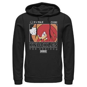 Mens Sonic the Hedgehog Knuckles Portrait Lightweight Hoodie - 1 of 4