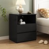 Modern Nightstand with 2 Drawers, Wooden Sofa Side Table for Small Space, Accent End Table for Living Room, Bedroom, Office - 2 of 4