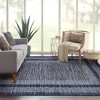 Modern Geometric Area Rug, Machine Washable, Textured Line Pattern, Fold-Able Rug, High-End Versatile Design - 3 of 4