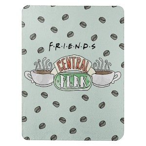 The Northwest Company FRIENDS   COFFEE CREW FLEECE THROW 45X60, green - 1 of 1