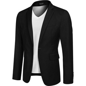 COOFANDY Mens Sport Coat Casual Blazer One Button Business Suit Jacket - 1 of 4