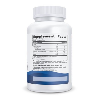Nordic Naturals Vitamin D3 Gummies — Natural Cholecalciferol Vitamin D