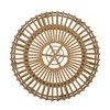 QingMoon Round Rattan Coffee Table, Outdoor Wicker Side Table, All-Weather and Rust Resistant for Living Room, Poolside, Garden and Yard - 4 of 4
