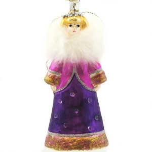 Tannenbaum Treasures 6.75 In Angel/Santa With Fur Trim - 1 of 2