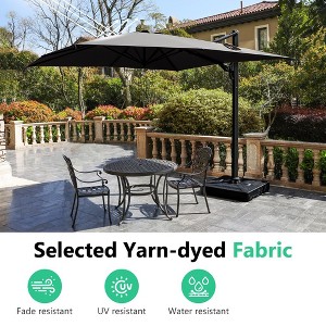 10 FT Cantilever Patio Umbrella with 360° Rotation & Tilt Adjustment - 1 of 4