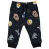 Star Wars Darth Vader Stormtrooper C-3PO Chewbacca R2-D2 Baby Yoda 2 Pack Pants Newborn to Infant - 3 of 4