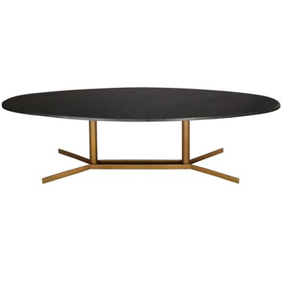 TOV Furniture Gemma Black Marble Coffee Table