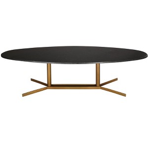TOV Furniture Gemma Black Marble Coffee Table - 1 of 4
