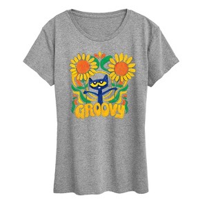 Women's - Pete the Cat - Groovy Frame Short Sleeve Graphic T-Shirt - 1 of 4
