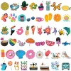 Wrapables Waterproof Vinyl Stickers for Water Bottles, Laptop, Phones, Skateboards, Decals for Teens, 100pcs, Peachy Good Times - image 2 of 4