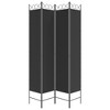 vidaXL 4-Panel Room Divider - Versatile, Breathable Black Fabric Design - Easy Assembly, Durable Material, Foldable and Space-Saving - 63" x 86.6" - 4 of 4
