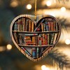 Book Christmas Ornament 2025, Gifts for Book Lovers Women, Men, Vintage Christmas Ornaments for Xmas Tree - 3 of 4