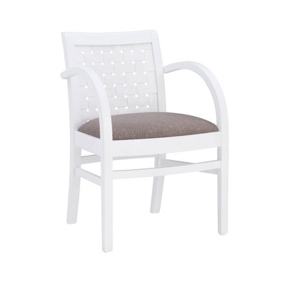 Sumpter Woven Armchair White - Linon