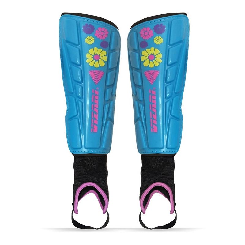 Vizari Blossom Soccer Shin Guards - Dual-Layered Protection & Ventilated Football Shin Pads with Ankle Protection - Stylish Design - Youth & Kids Soccer Shin Guards with Non-Slip Adjustable Strap, 2 of 9