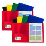 C-Line Heavyweight 2-Pocket Portfolio Folder with Fasteners Assorted Colors 10/Pack 2 Packs/Bundle