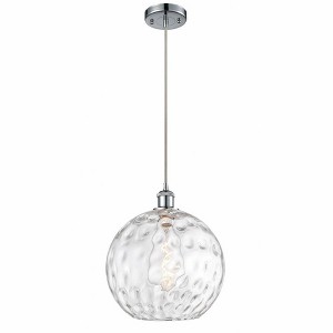 Athens Water Glass - 1 Light Cord Mini Pendant In Industrial Style-15 Inches Tall and 12 Inches Wide - 1 of 1