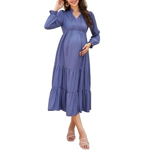 Wrap Midi Dresses A-Line Flare Casual Short Dresses - 1 of 1