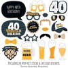 Big Dot of Happiness Cheers and Beers to 40 Years - 40th Birthday Party Photo Booth Props Kit - 20 Count - 2 of 4
