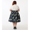 Unique Vintage Women's Plus Gellar Swing Skirt - 4 of 4