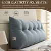 Bekrvio Corduroy Bed Wedge Pillow, Headboard Bolster Back Rest Cushion Pillow f Sofa Bed - 2 of 4