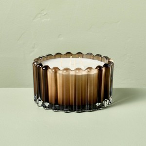 4 Wick Ribbed Glass Jar Candle 22oz - Hearth & Hand™ with Magnolia - 1 of 4