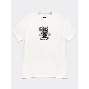 MyMoodTee Buzz Off – Graphic Print T-Shirt – Funny Quote Tee, Cotton, Comfortable Classic Fit - 1 of 4