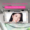 Garnen Car Sun Visor Mirror Makeup Mirror with Lights for Car, Universal Car Vanity Mirror With Lights LED, 3 Color Mode & Dimming with Straps - 2 of 4