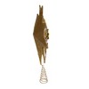 Kurt Adler 16.5-Inch Unlit 10-Point White and Gold Star Tree Topper - 2 of 4