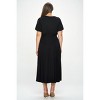 WEST K Womens Georgia Plus Size Flutter Sleeve High Low Hem Dress - 3 of 4