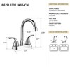 Gulches Chrome Finish 2-Handle Bathroom Sink Faucet, 12.06" with 360 Swivel Spout - 4 of 4