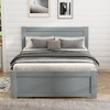 Twin Size Platform Bed with Drawer and Two Shelves - 2 of 4