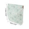 Unique Bargains Women's Snap Closure Cosmetic Bag Green 1 Pc - 3 of 3