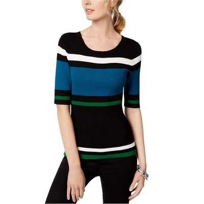 I.N.C International Concepts Womens Stripes Pullover Sweater, Multicoloured, Small