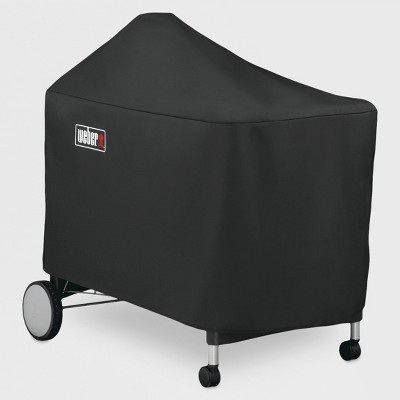 Weber Performer Premium & Deluxe 22" Charcoal Grill Cover- Black