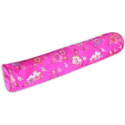 Wai Lana Yoga and Pilates Deluxe Hibiscus Tote (Magenta) 26 Inch Silky, Elegant, Floral, Zippered, Ideal for 1/8 Inch Thick Mat