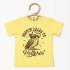 The Juniper Shop Hootin' Leads To Hollerin' Owl Toddler Short Sleeve Tee - 4T - Yellow - 2 of 4