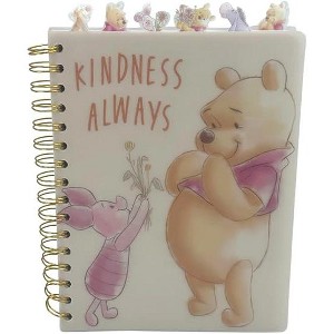 Disney Winnie the Pooh Tab Journal Notebook, Spiral Bound, 144 Lined Pages, 8 x 7 inches - 1 of 1