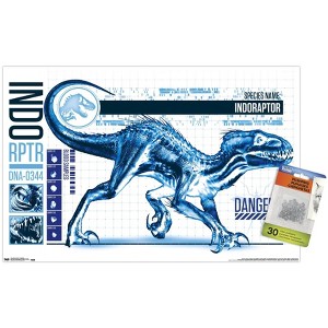 Trends International Jurassic World: Fallen Kingdom - Indo-Raptor Unframed Wall Poster Prints - 1 of 4