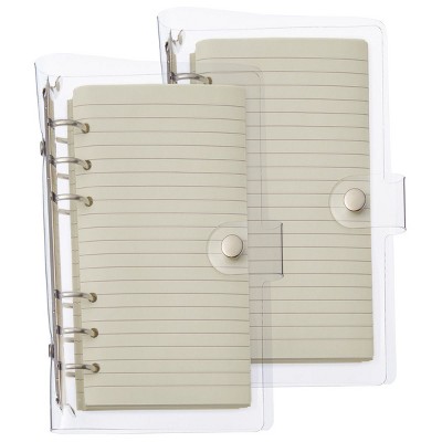 Okuna Outpost 2 Pack A6 Soft Transparent Binder with Lined Paper Sheets