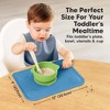 2-Pack Prep Silicone Placemats for Toddlers, Kids, Non Slip Suction Dining Table Baby Placemat, Easy to Clean - 3 of 4