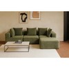 ModernLuxe Compressed Sectional Sofa, Upholstered Legless Magic Cube Sofa Couch - 2 of 4