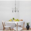Cal Lighting FX-3508/3 60-watt X 3 Canroe Metal 3 Light Chandelier with Glass Shades, Pwt, Nckl, B/S, Slvr. - 2 of 4