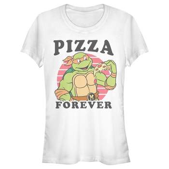 Juniors Womens Teenage Mutant Ninja Turtles Pizza Forever T-Shirt