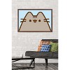 Trends International Pusheen - Blue Surprise Framed Wall Poster Prints - 2 of 4