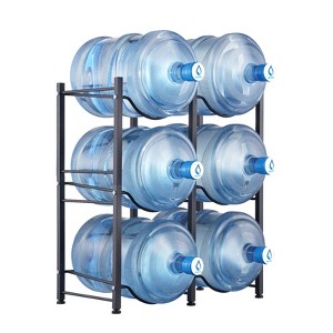 VEVOR 3 Tiers Water Jug Holder, 5 Gallon Water Bottle Holder, Double Row Water Bottle Rack for 6 Bottles, Heavy Duty Water Jug Rack - 1 of 4