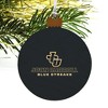 John Carroll University Blue Streaks Logo Wood Christmas Tree Holiday Ornament - 4 of 4